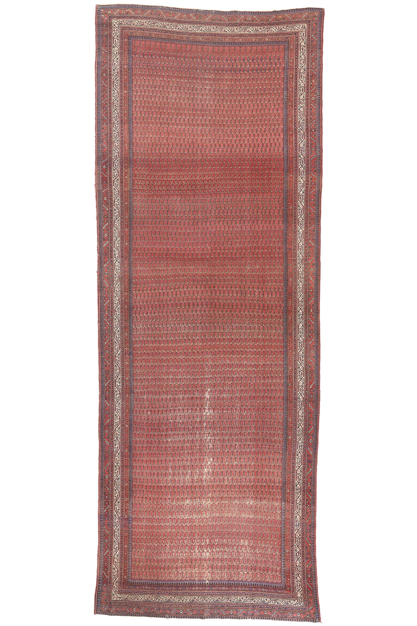 7 x 20 Antique-Worn Persian Saraband Rug 78658