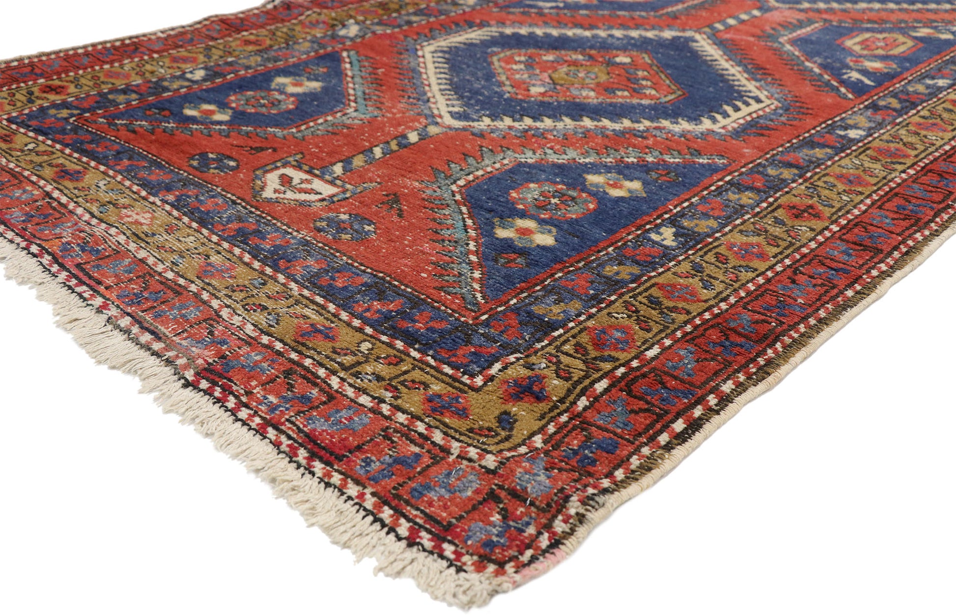 4 x 14 Antique Persian Azerbaijan Rug 75644