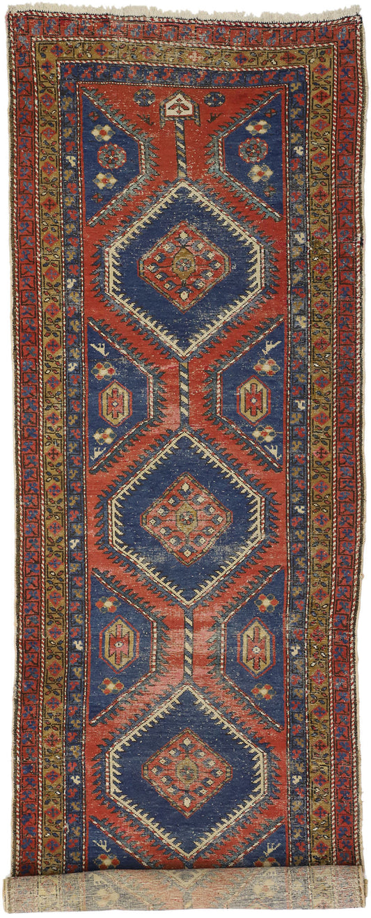 4 x 14 Antique Persian Azerbaijan Rug 75644