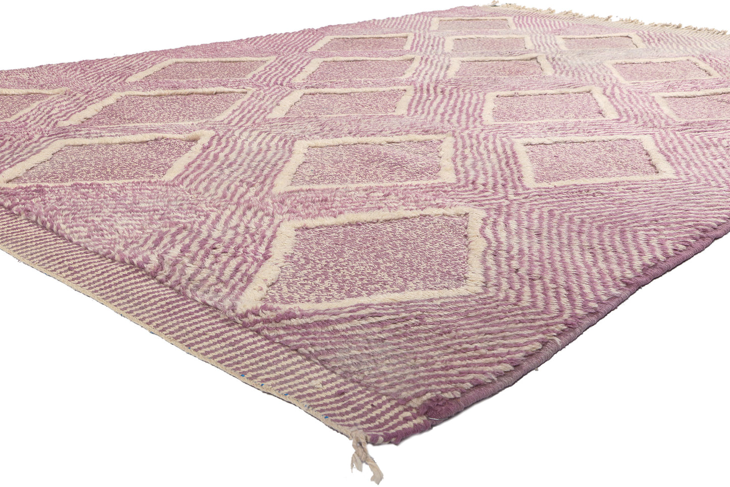 7 x 10 Modern Beni Mrirt High-Low Moroccan Rug 21045