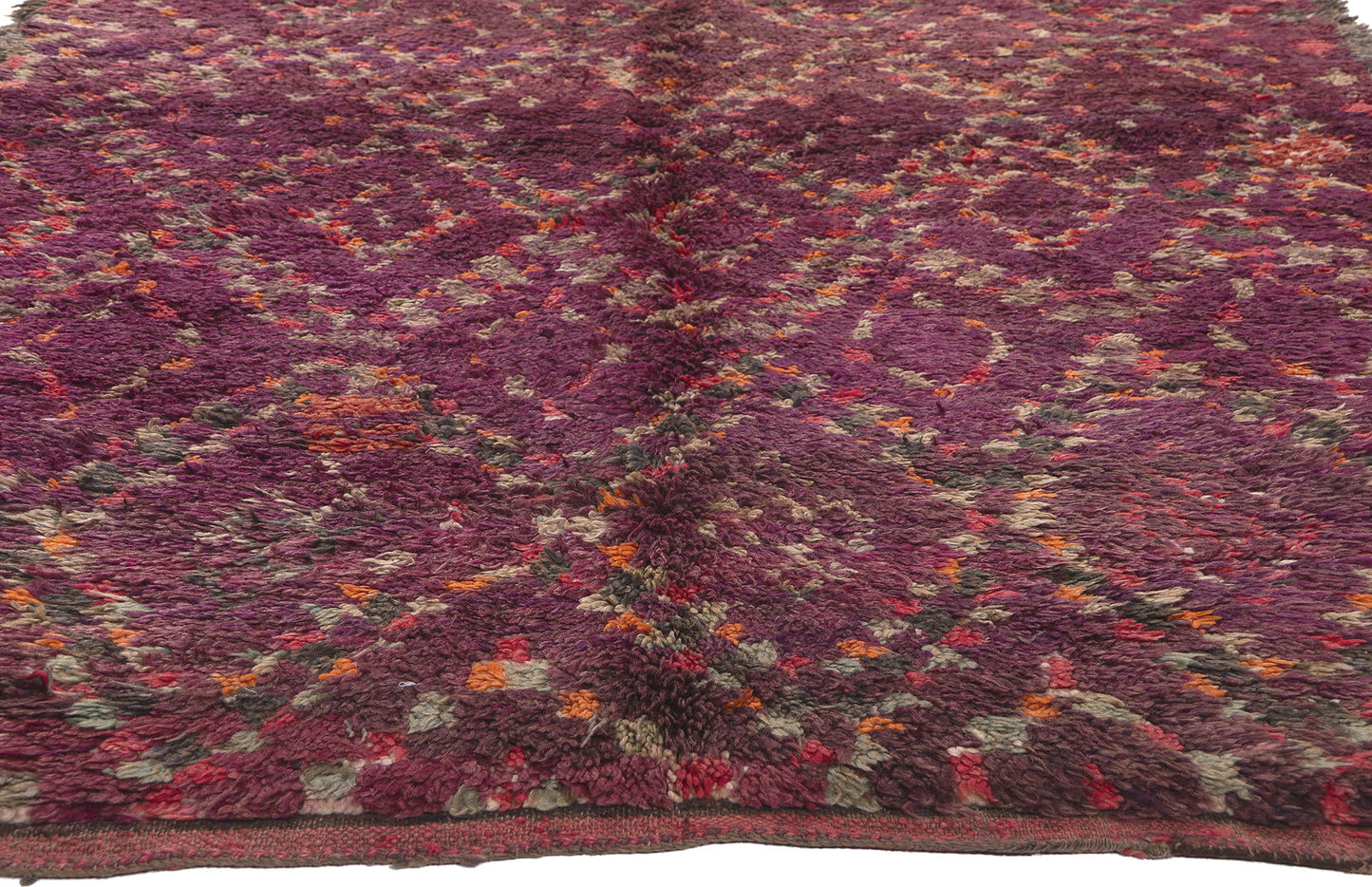 5 x 11 Vintage Purple Beni MGuild Moroccan Rug 20150