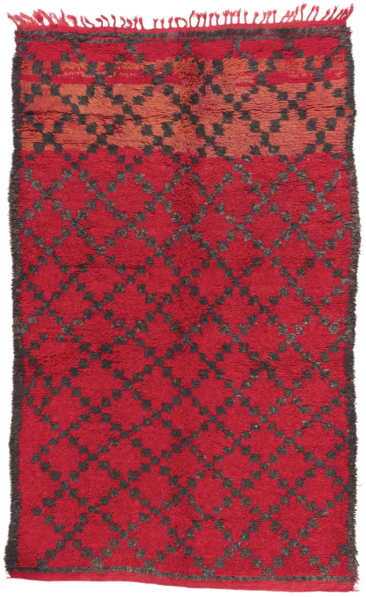 6 x 9 Vintage Red Beni MGuild Moroccan Rug 20975