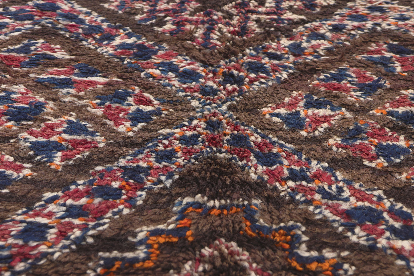 6 x 11 Vintage Brown Beni MGuild Moroccan Rug 21024