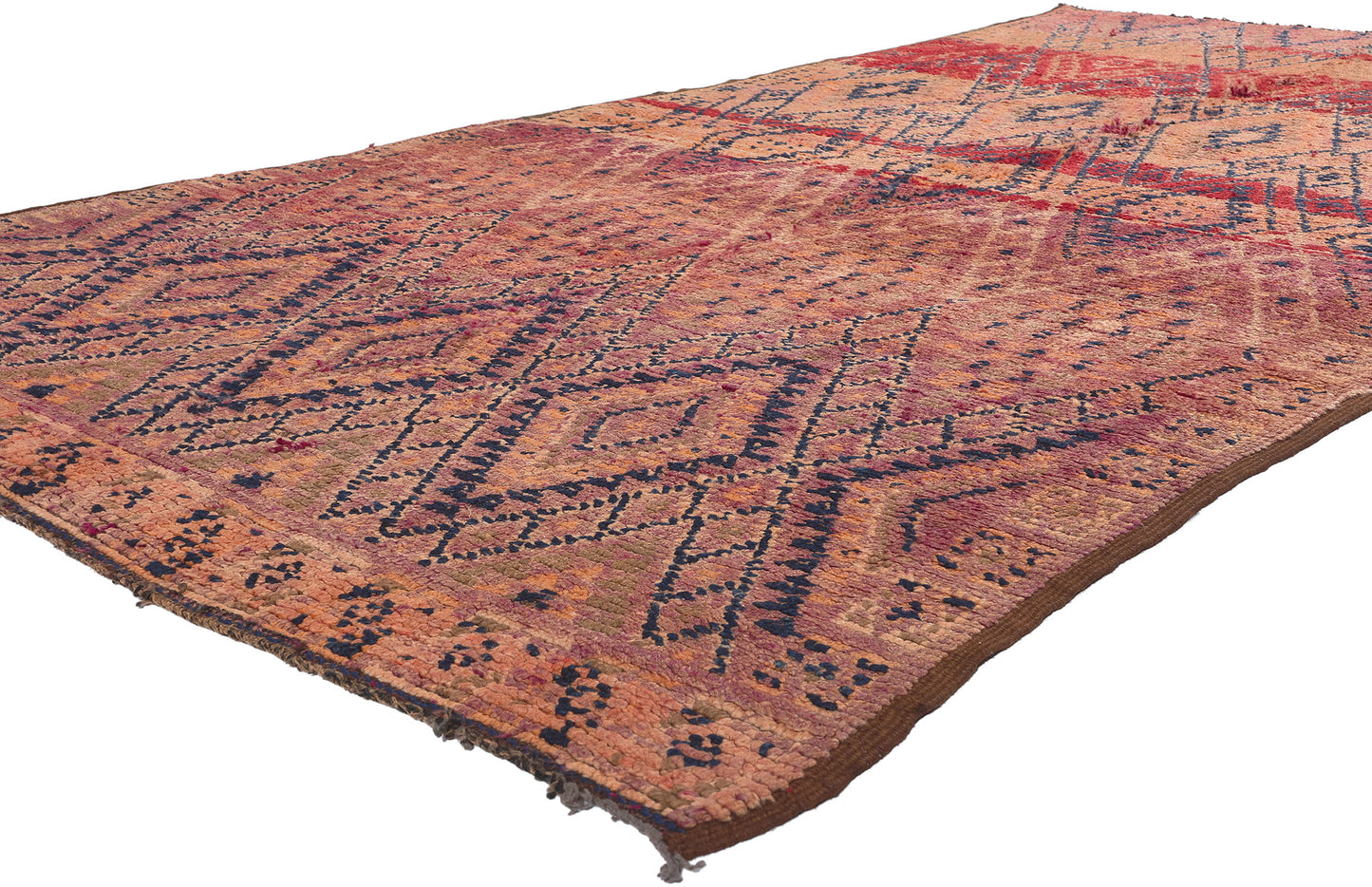 5 x 10 Vintage Purple Beni MGuild Moroccan Rug 21346