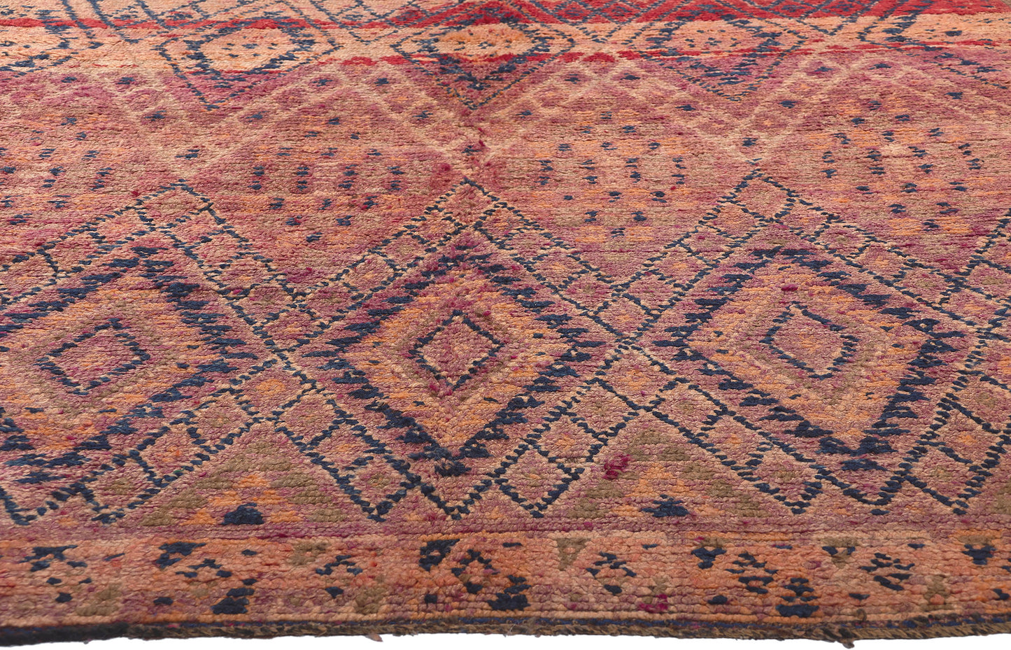 5 x 10 Vintage Purple Beni MGuild Moroccan Rug 21346