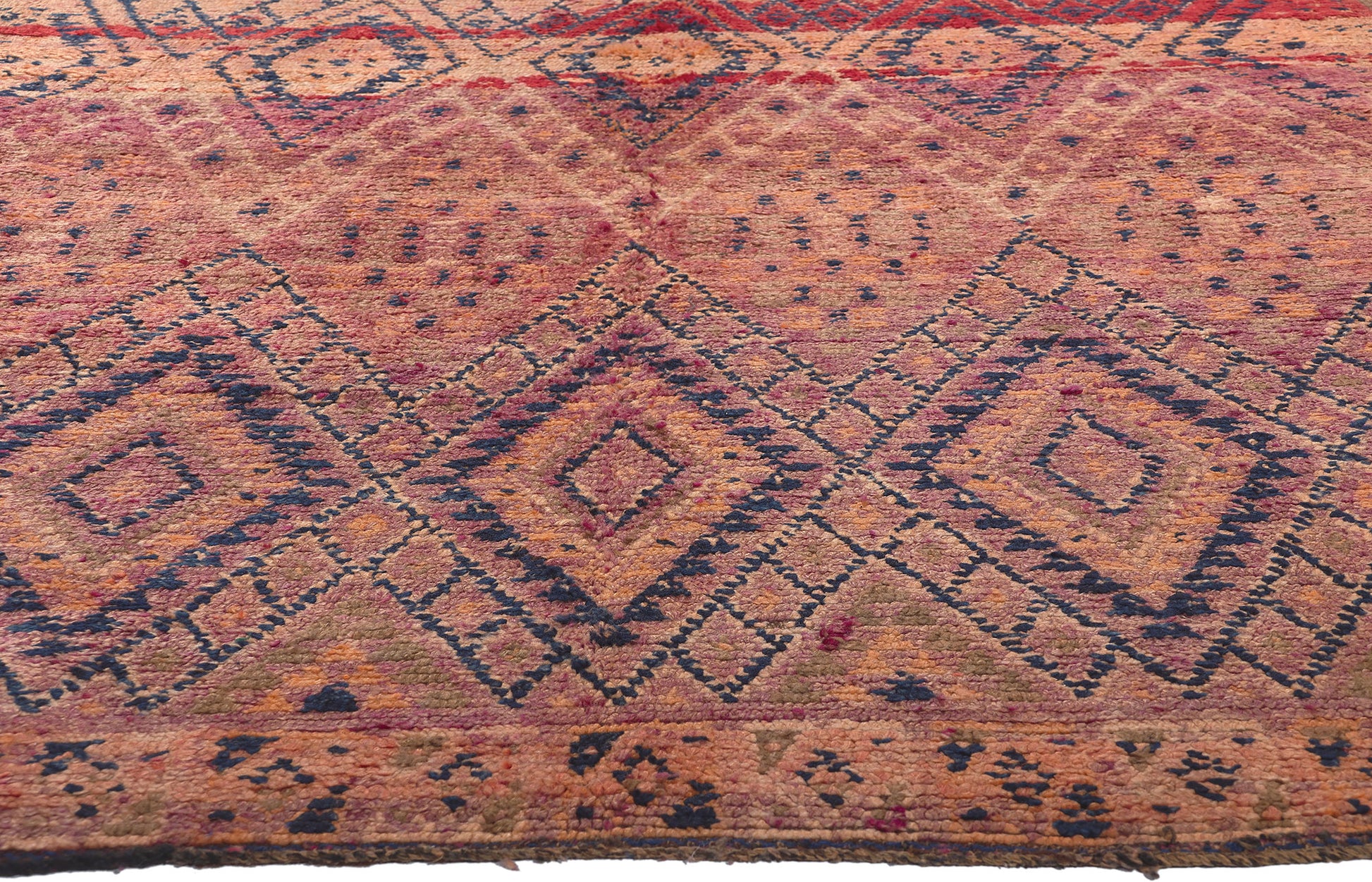 5 x 10 Vintage Purple Beni MGuild Moroccan Rug 21346