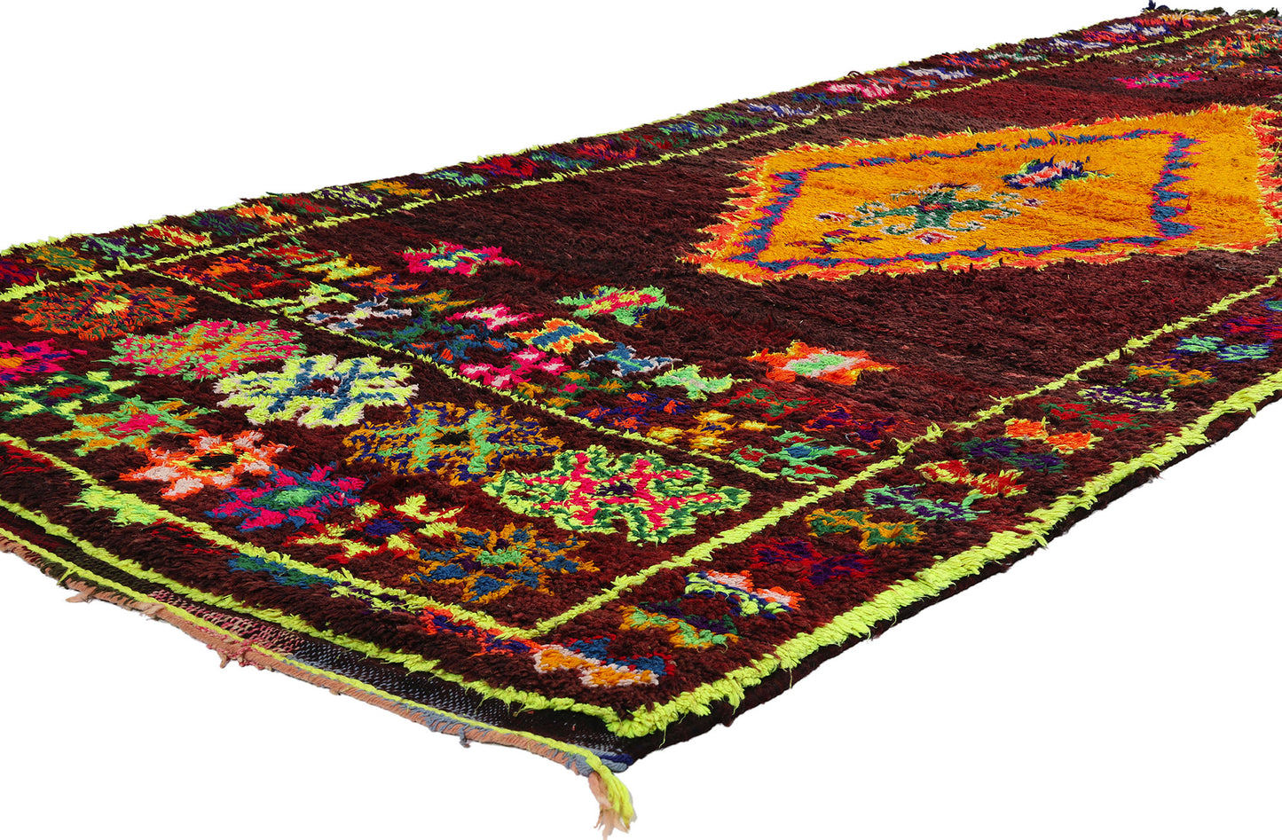 5 x 11 Colorful Vintage Beni MGuild Moroccan Rug 21804
