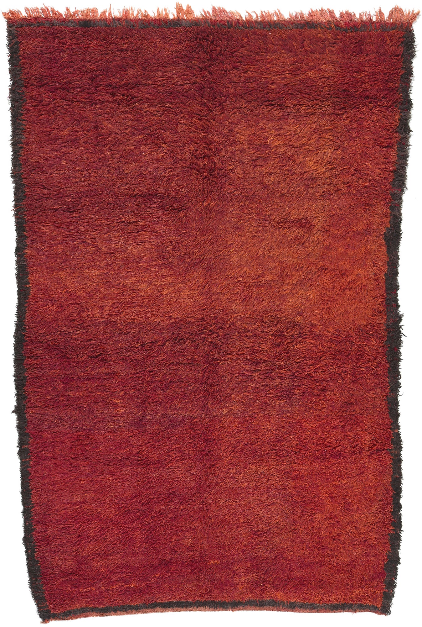 7 x 10 Vintage Red Beni Mrirt Moroccan Rug 20961