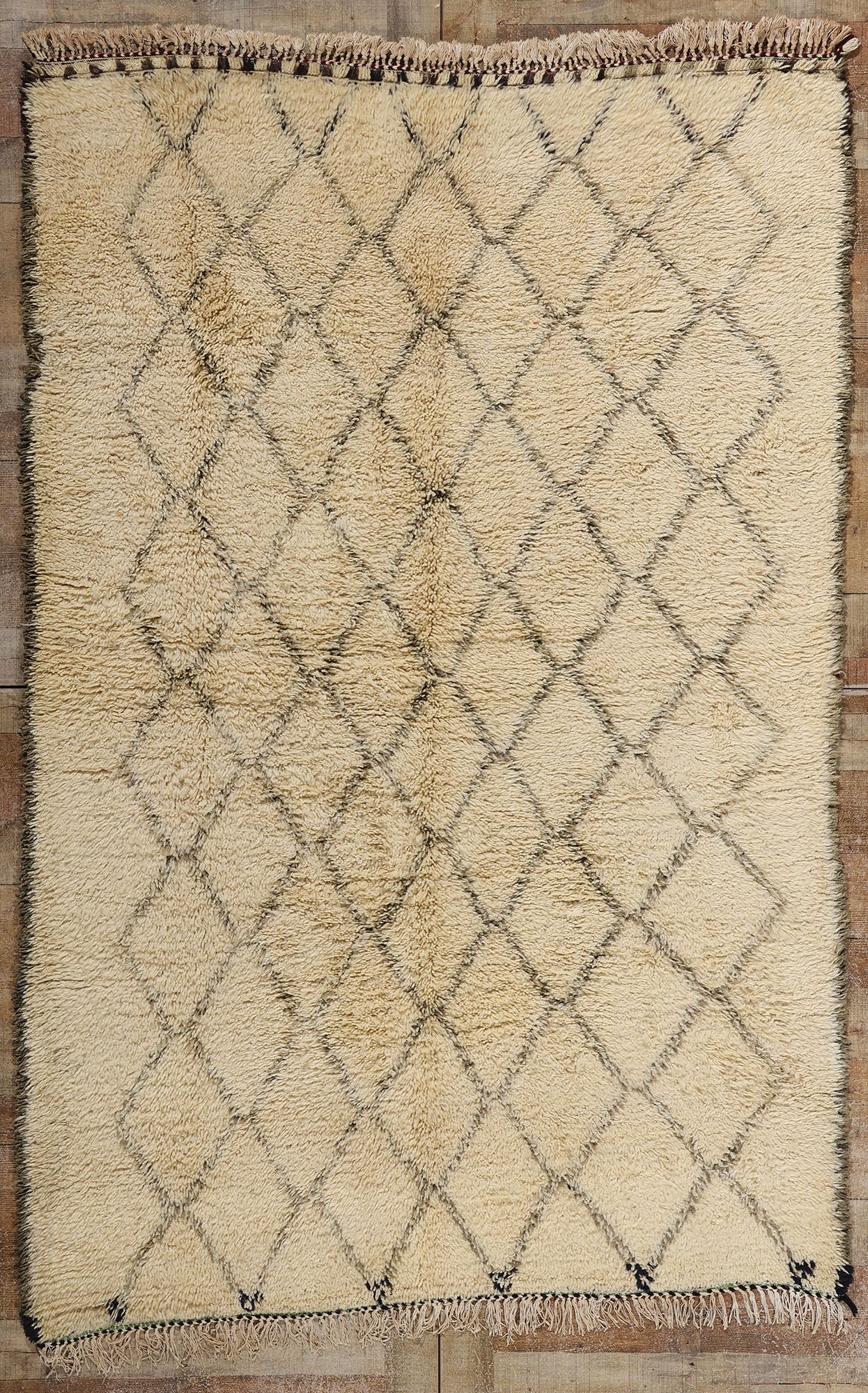 5 x 8 Vintage Moroccan Beni Ourain Rug 21769
