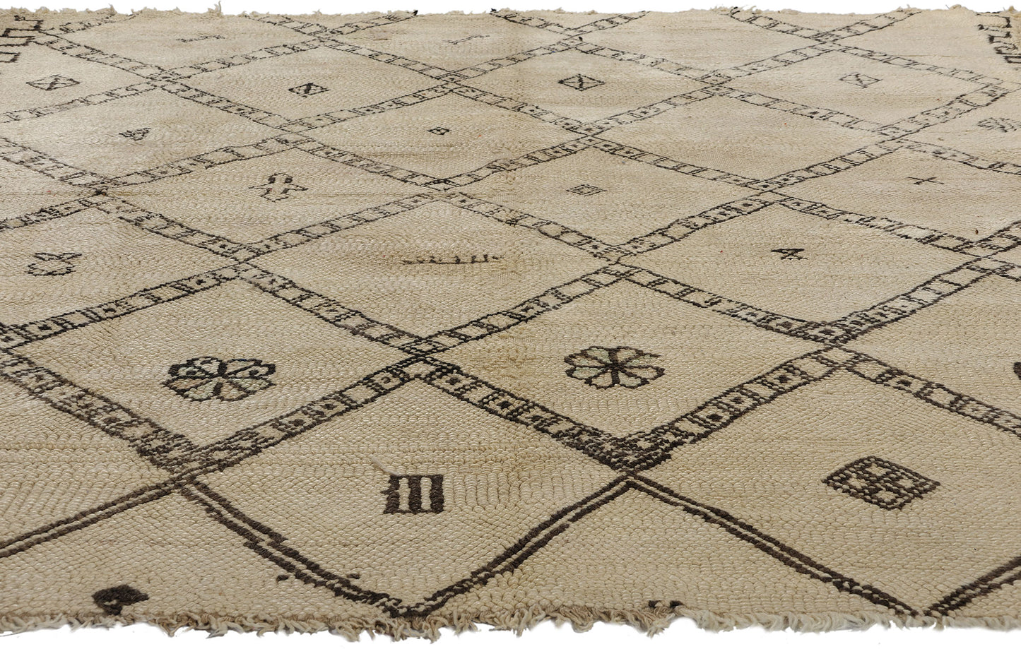 6 x 7 Vintage Moroccan Beni Ourain Rug 21765