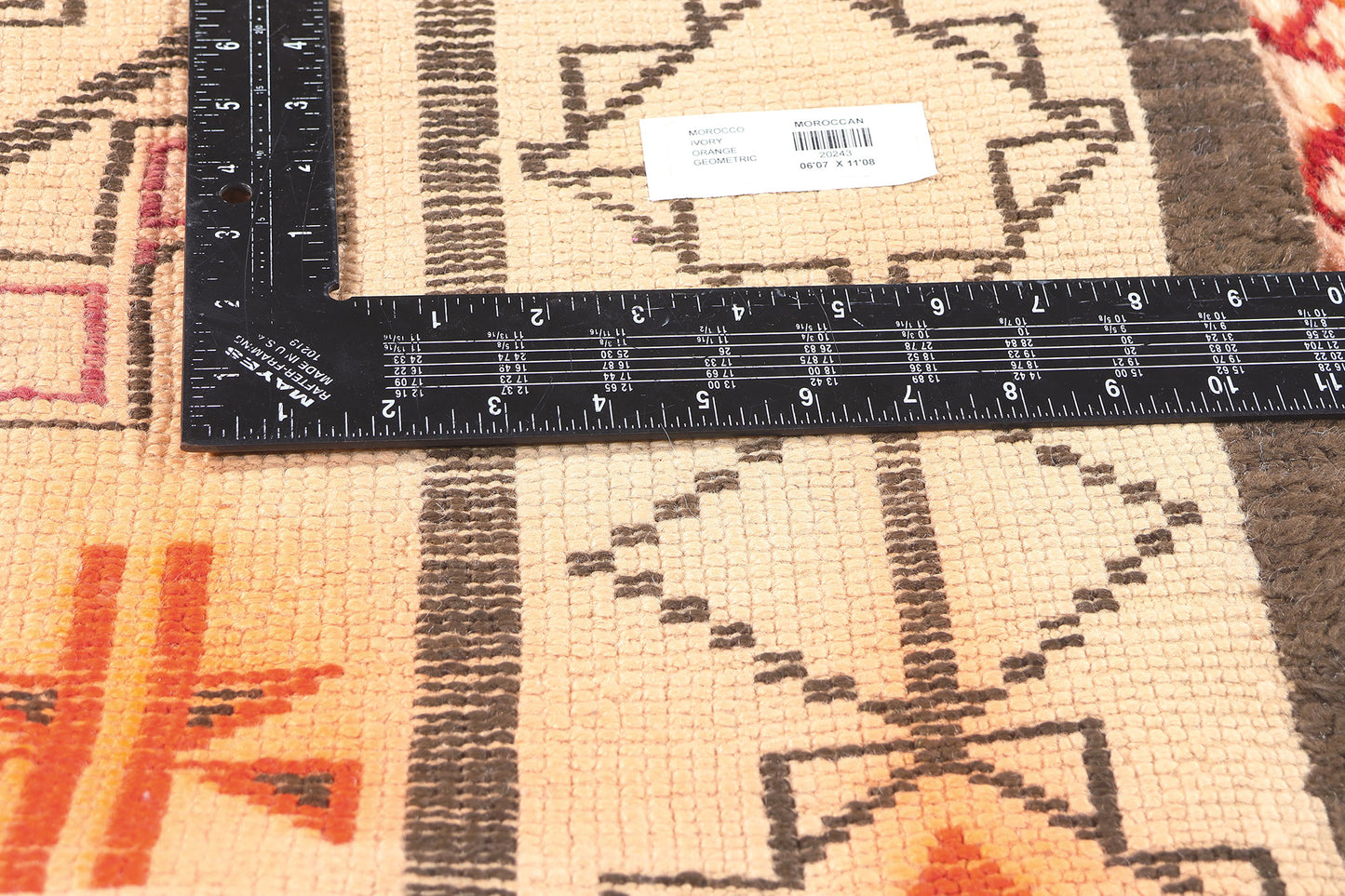 7 x 12 Vintage Moroccan Beni Ourain Rug 20243