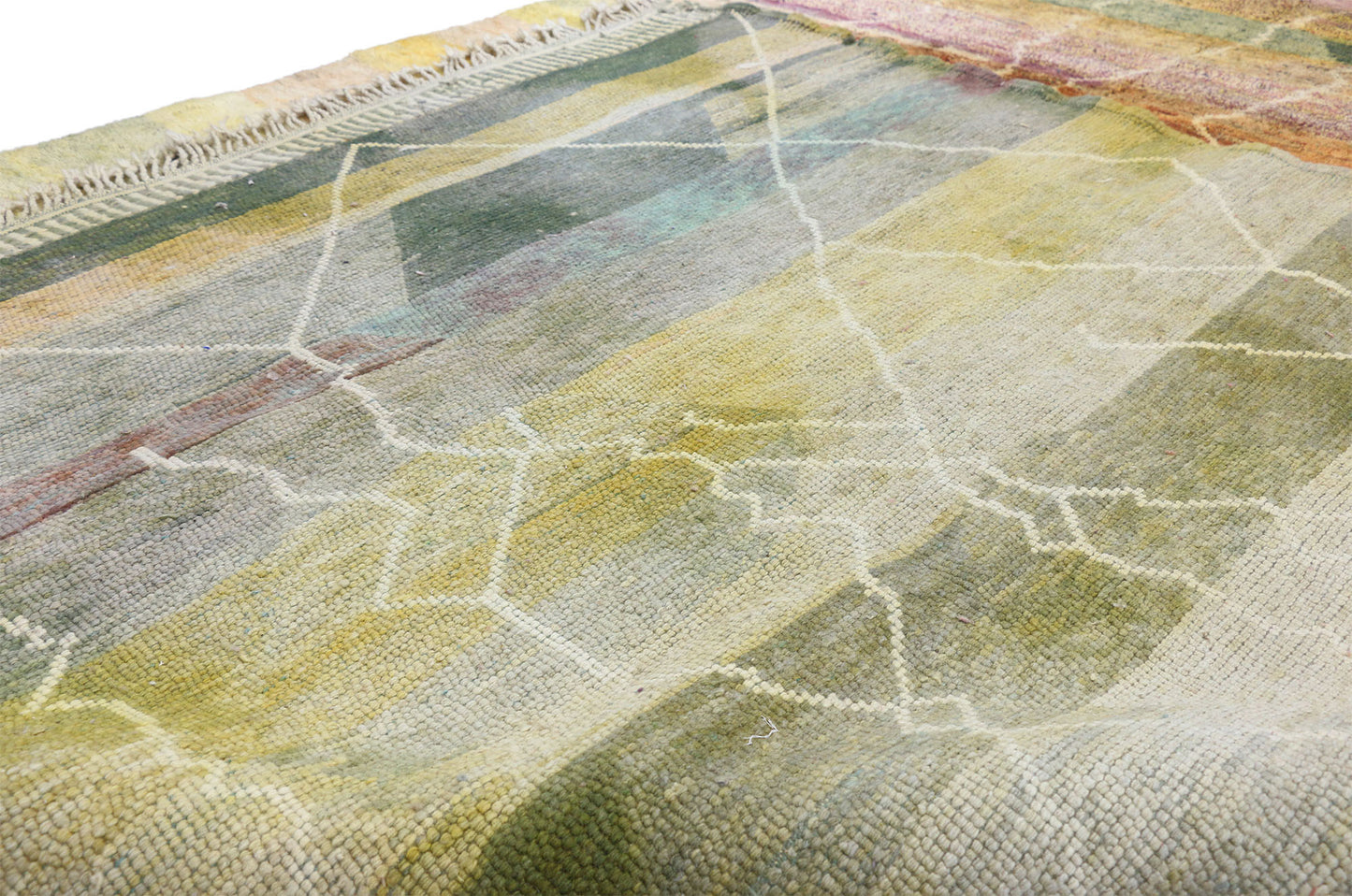 11 x 13 Earth-Tone Beni Mrirt Moroccan Rug 20801