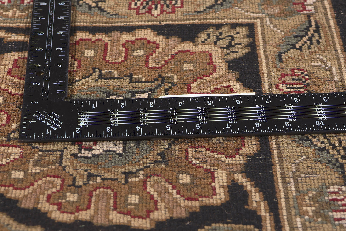 9 x 12 Earth-Tone Vintage Indian Rug 78678