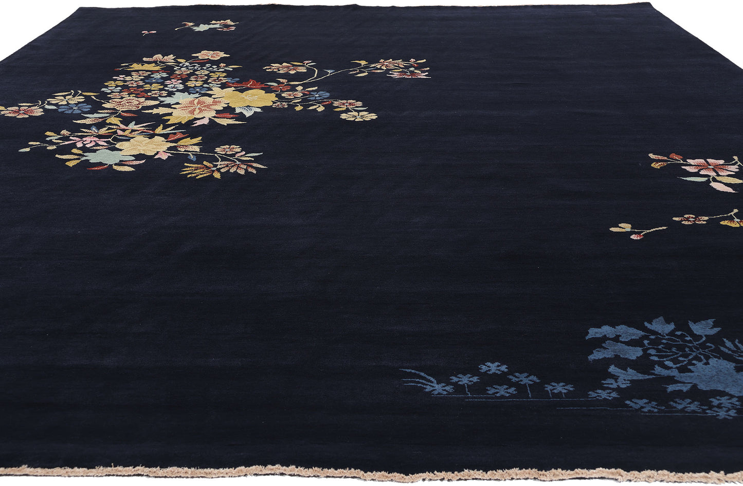 10 x 13 Modern Blue Chinese Art Deco Rug 31318