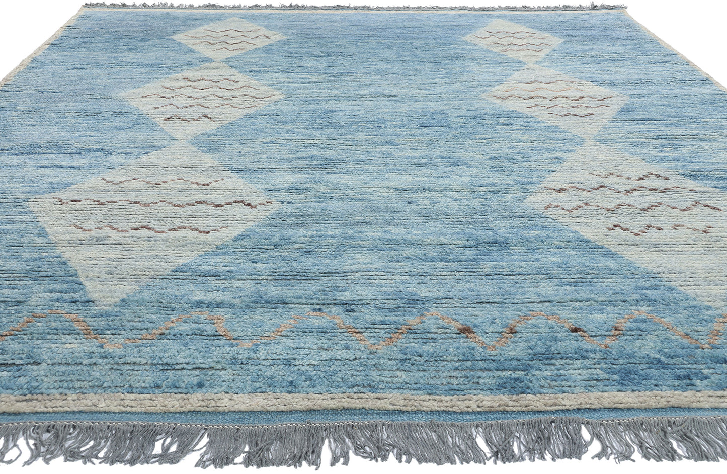 8 x 11 Azure Desert Diamonds Moroccan Rug 31287