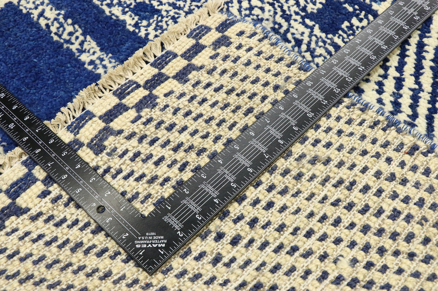 10 x 14 Blue Moroccan Area Rug 80586