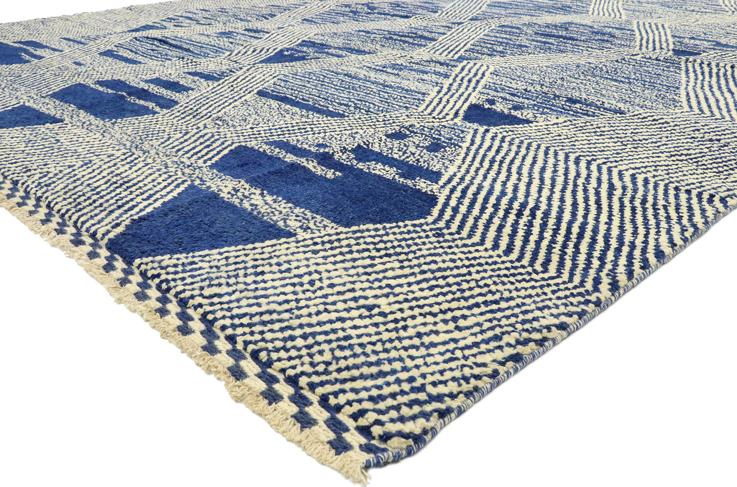 10 x 14 Blue Moroccan Area Rug 80586