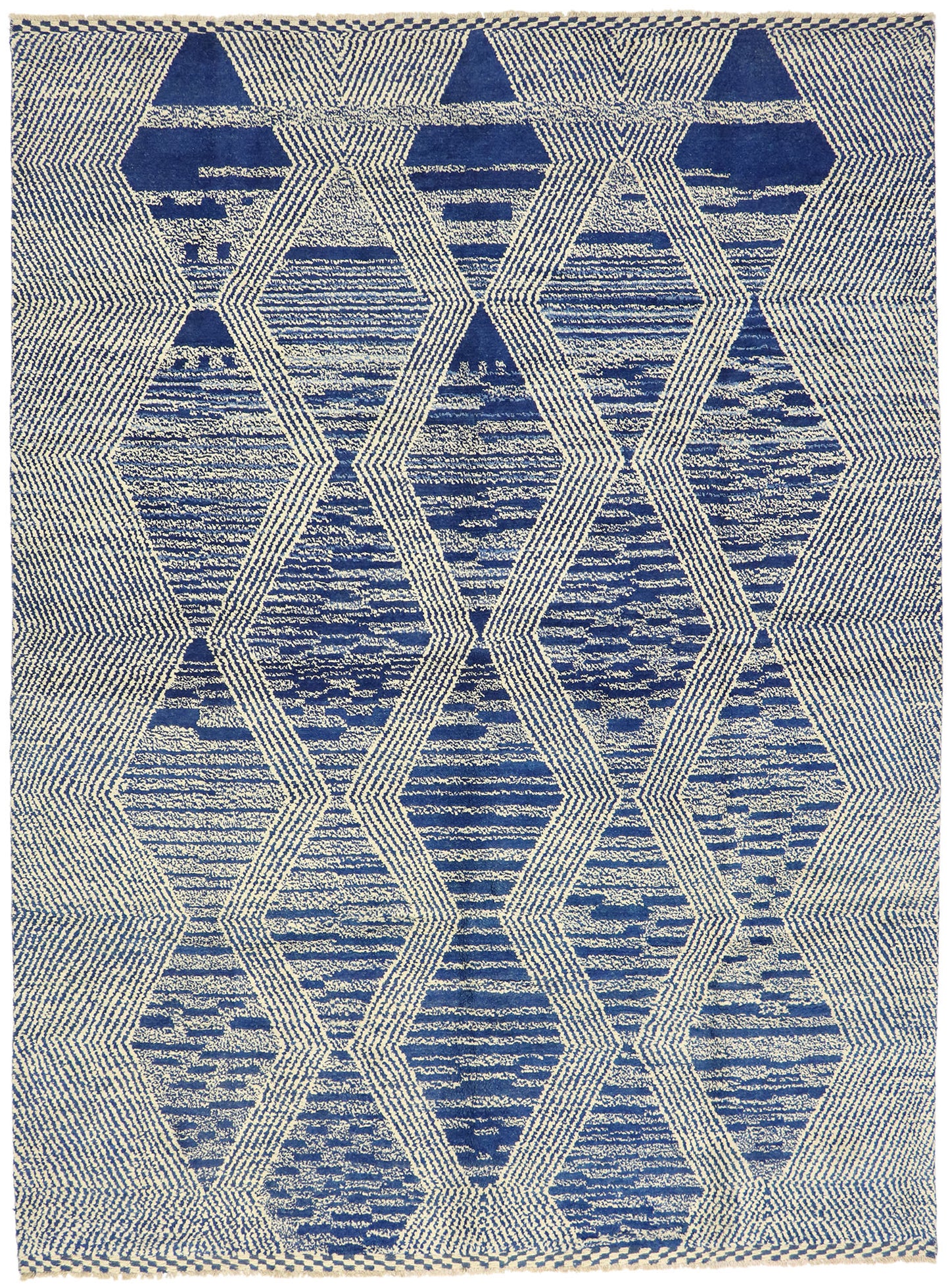 10 x 14 Blue Moroccan Area Rug 80586