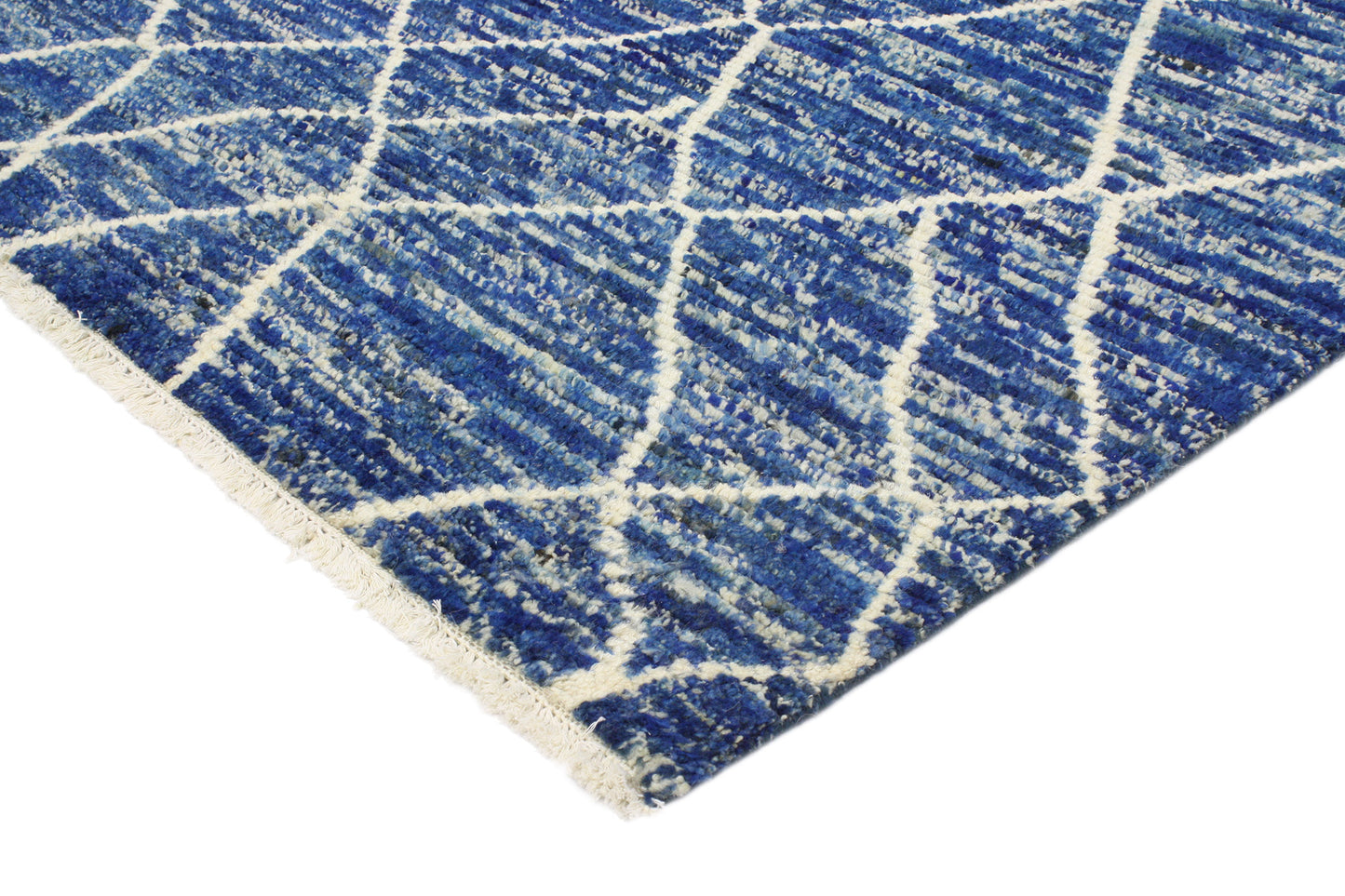 4 x 6 Modern Blue Moroccan Rug 80298