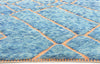 5 x 8 Modern Blue Beni Mrirt Moroccan Rug 21053