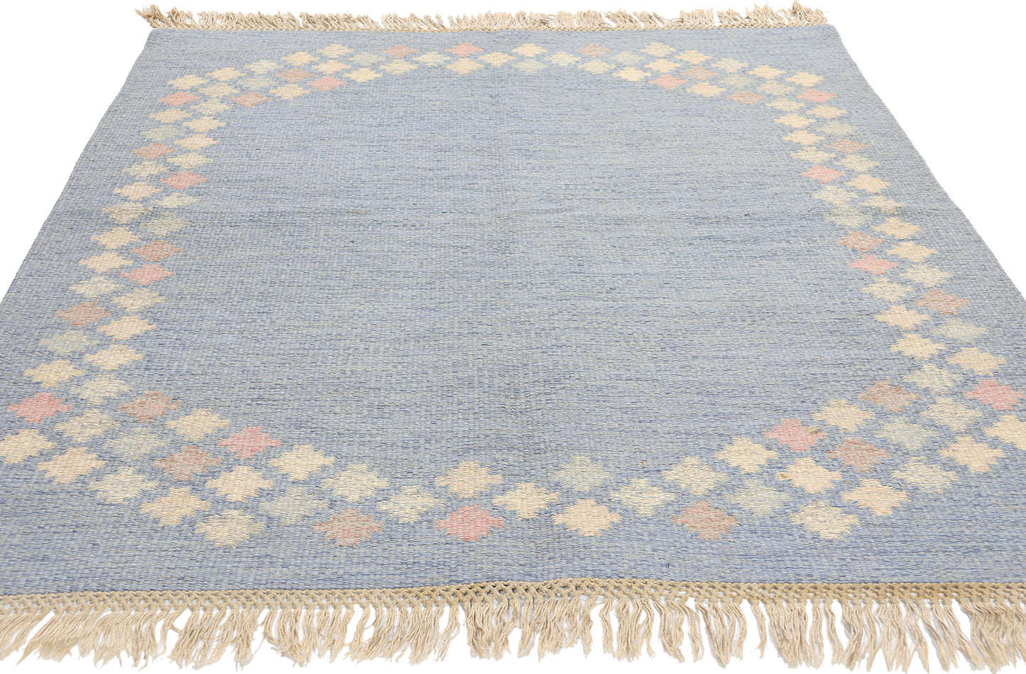 5 x 6 Brita Svefors Vintage Swedish Rollakan Rug 78262
