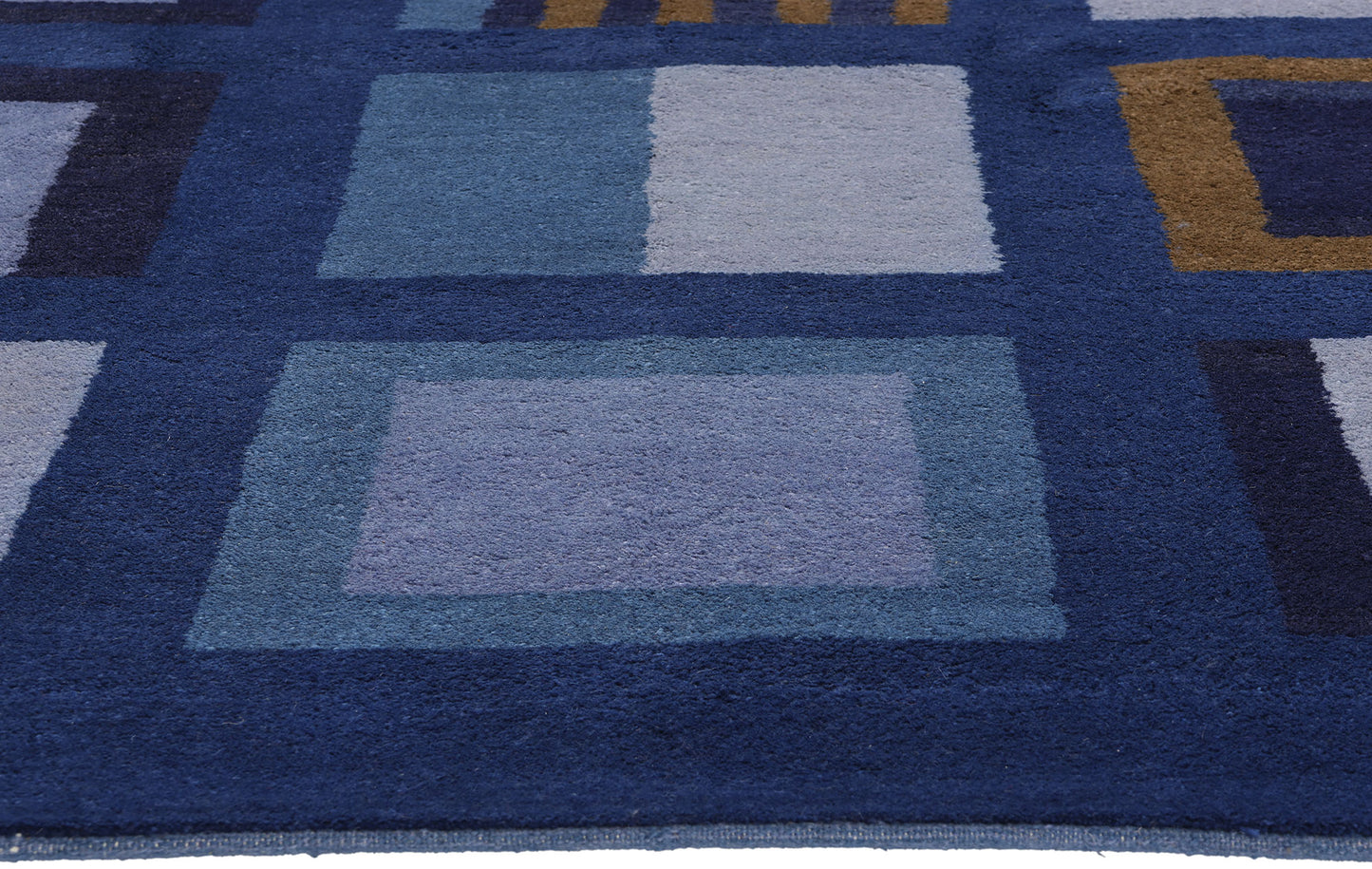 5 x 8 Vintage Blue Swedish Pile Rug 78735