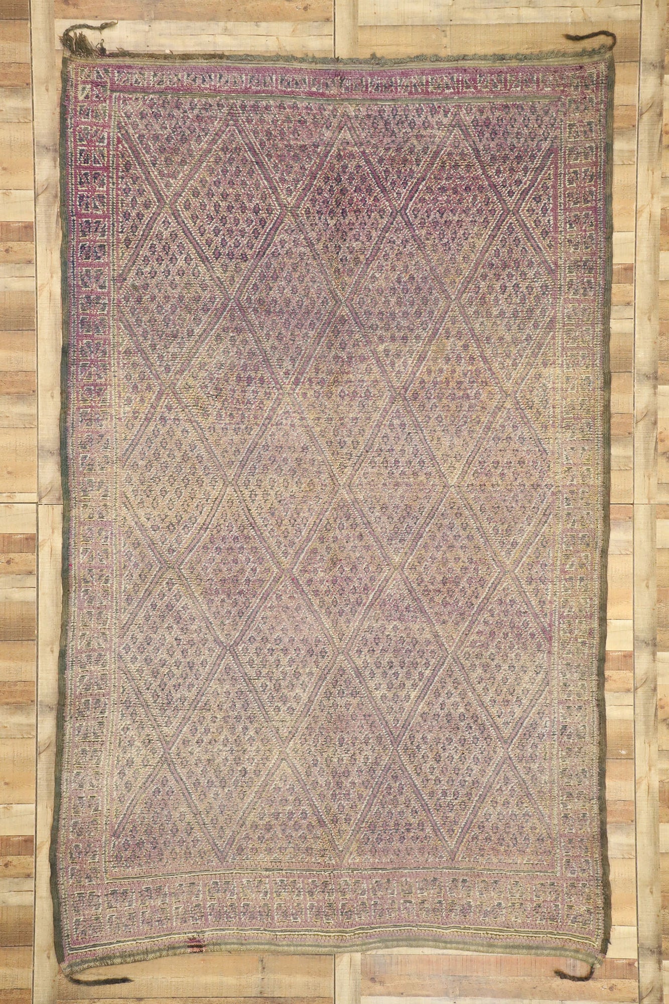7 x 12 Vintage Purple Beni MGuild Moroccan Rug 20985