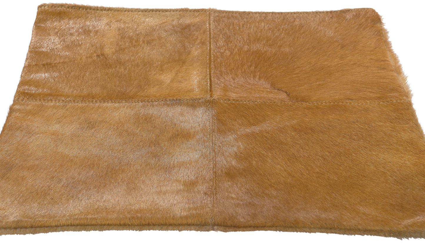 2 x 2 Brown Cowhide Pillow Cover 30896