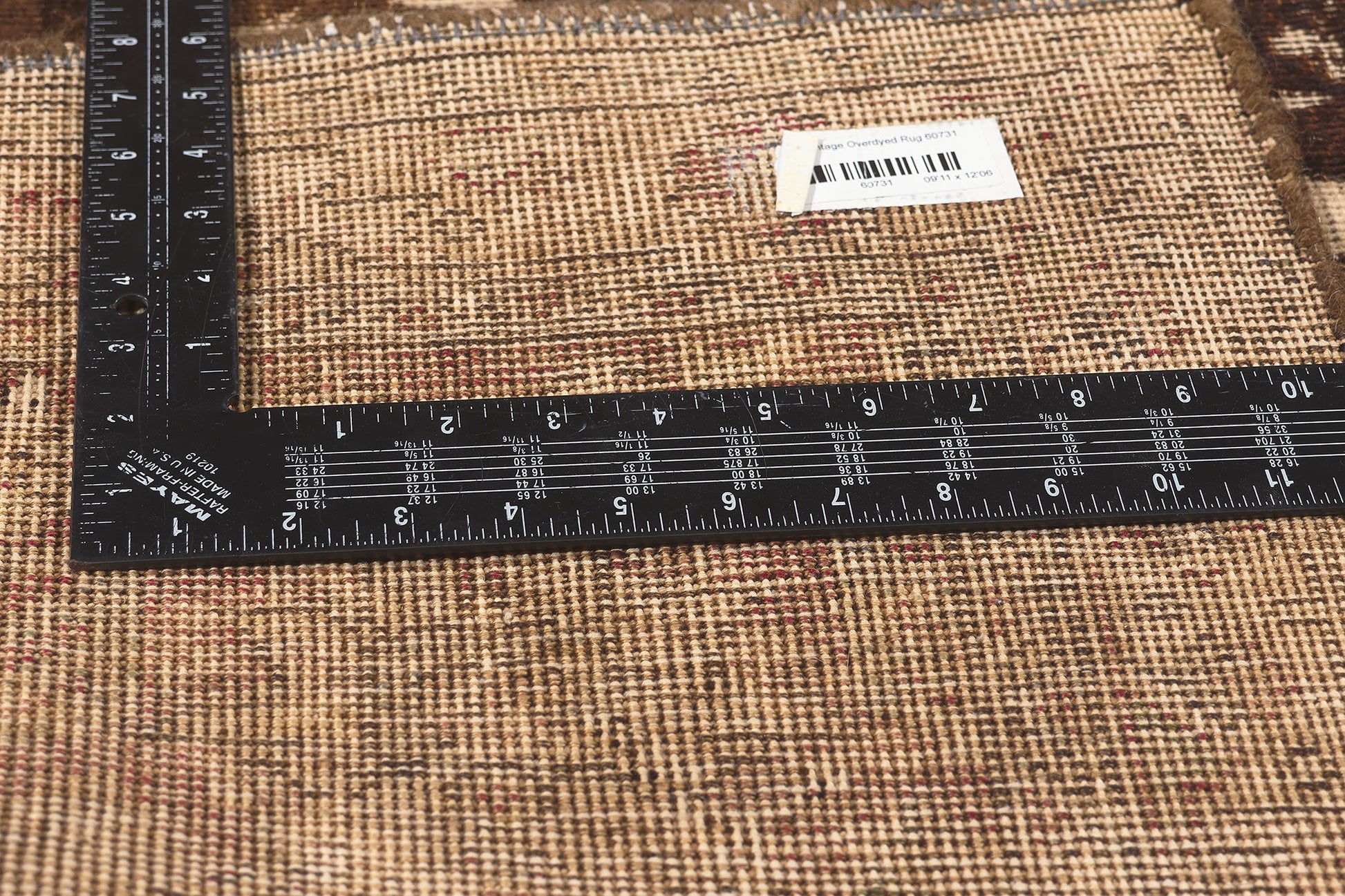 10 x 13 Vintage Turkish Overdyed Rug 60731