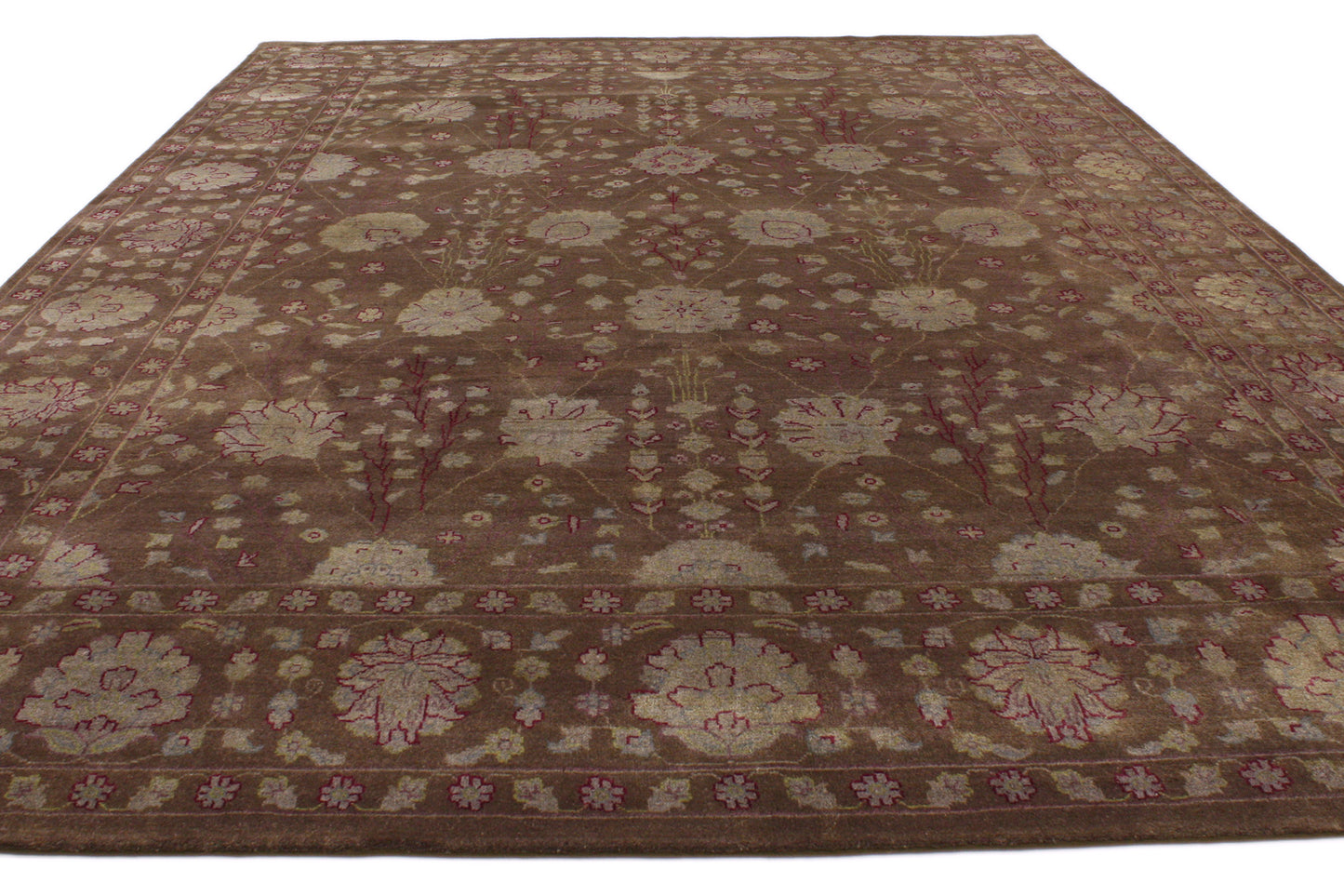 8 x 10 Brown Transitional Indian Area Rug 30222