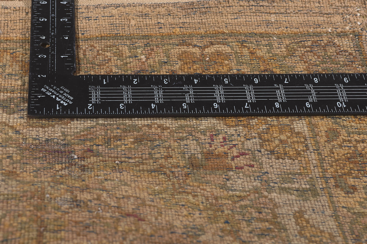 9 x 12 Earth-Tone Vintage Brown Indian Rug 78625