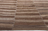 10 x 14 Brown Vintage Turkish Striped Kilim Rug 60632