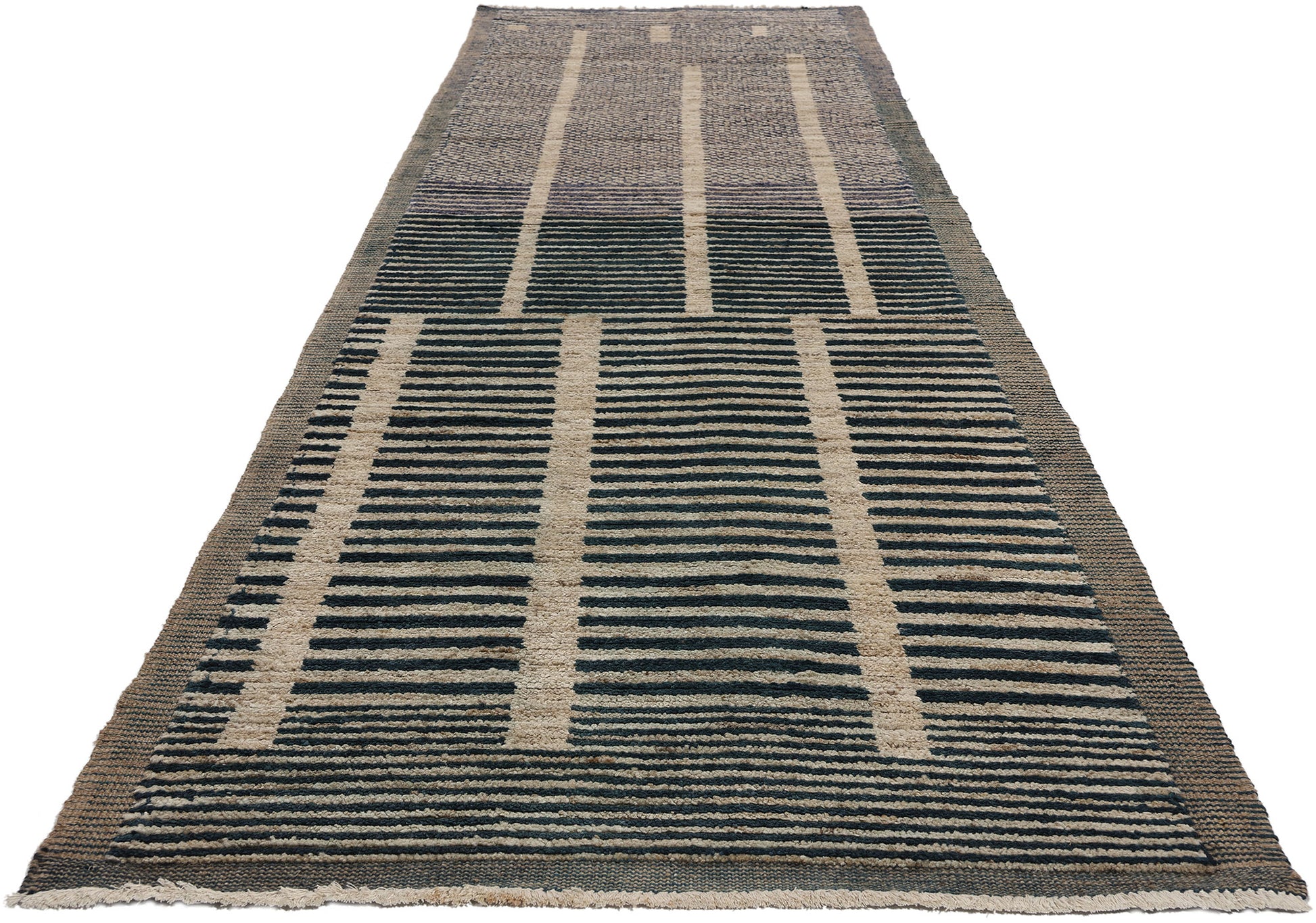 3 x 12 Organic Modern Brutalist Moroccan Rug 81074