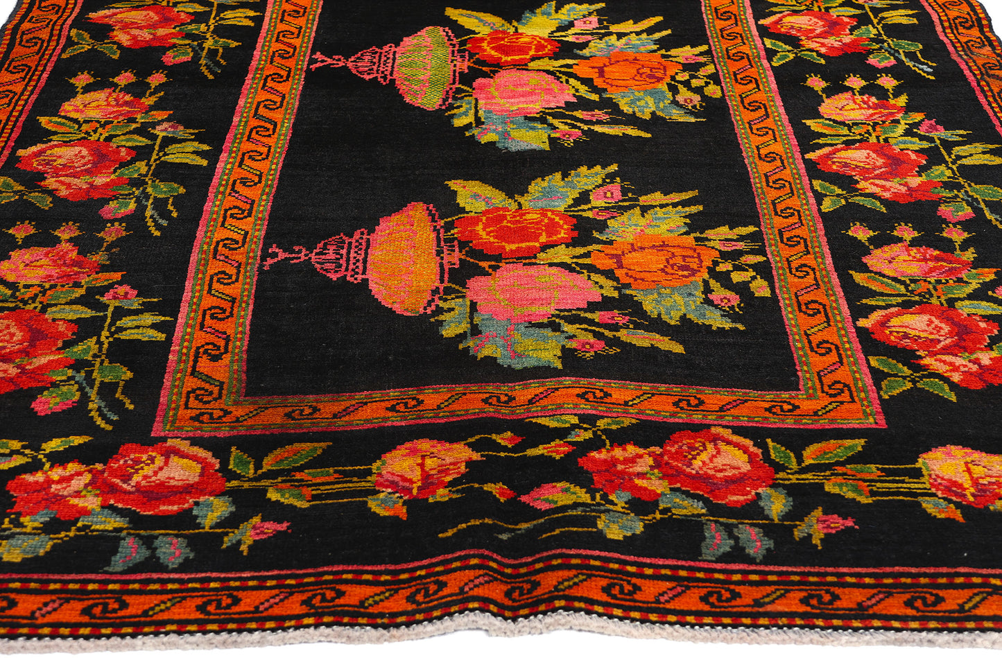 4 x 8 Antique Caucasian Rose Karabagh Rug 61061
