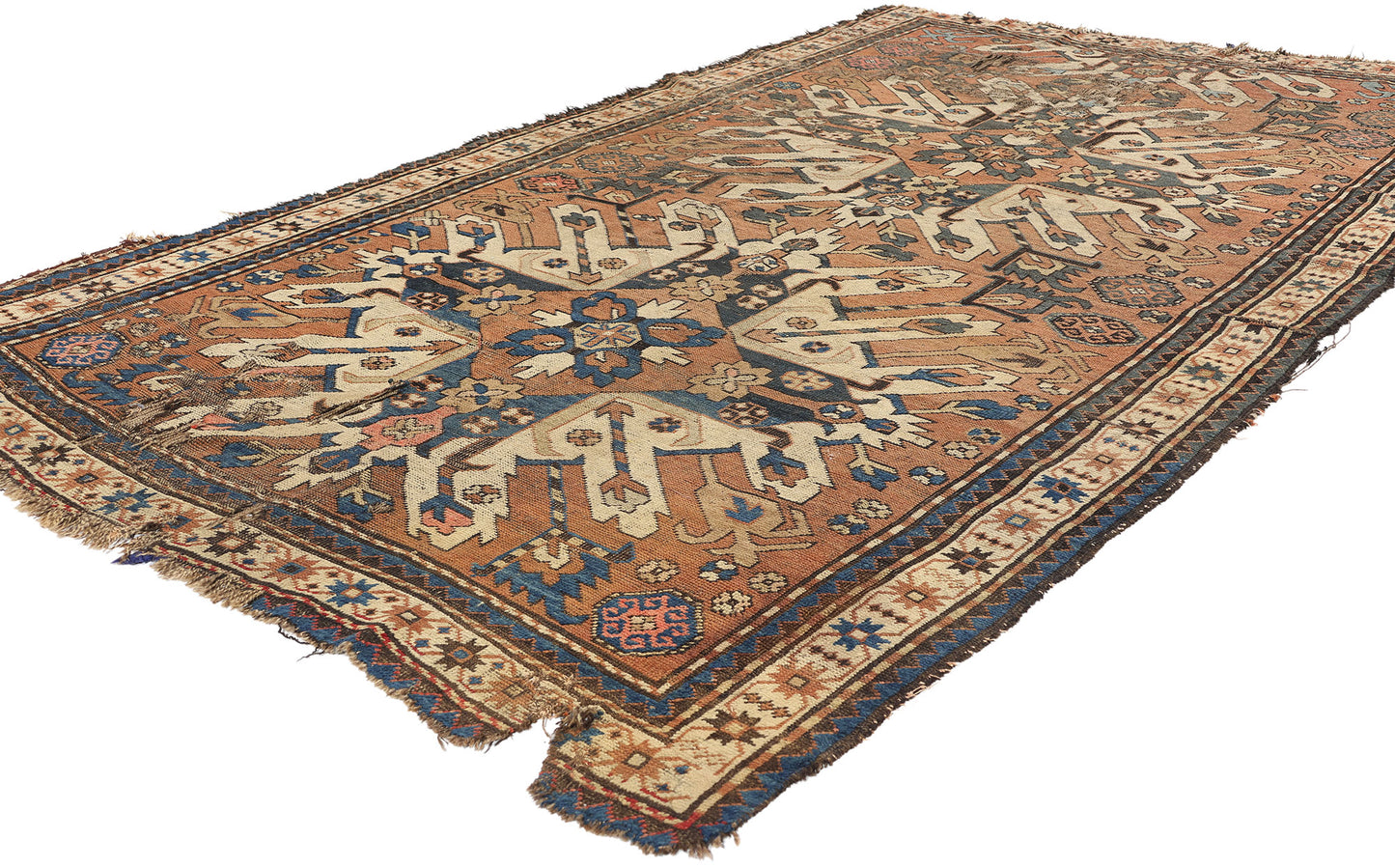 5 x 8 Antique Caucasian Chelaberd Karabagh Rug 78779