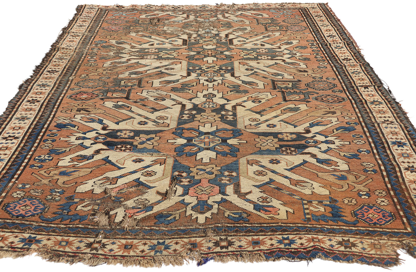 5 x 8 Antique Caucasian Chelaberd Karabagh Rug 78779