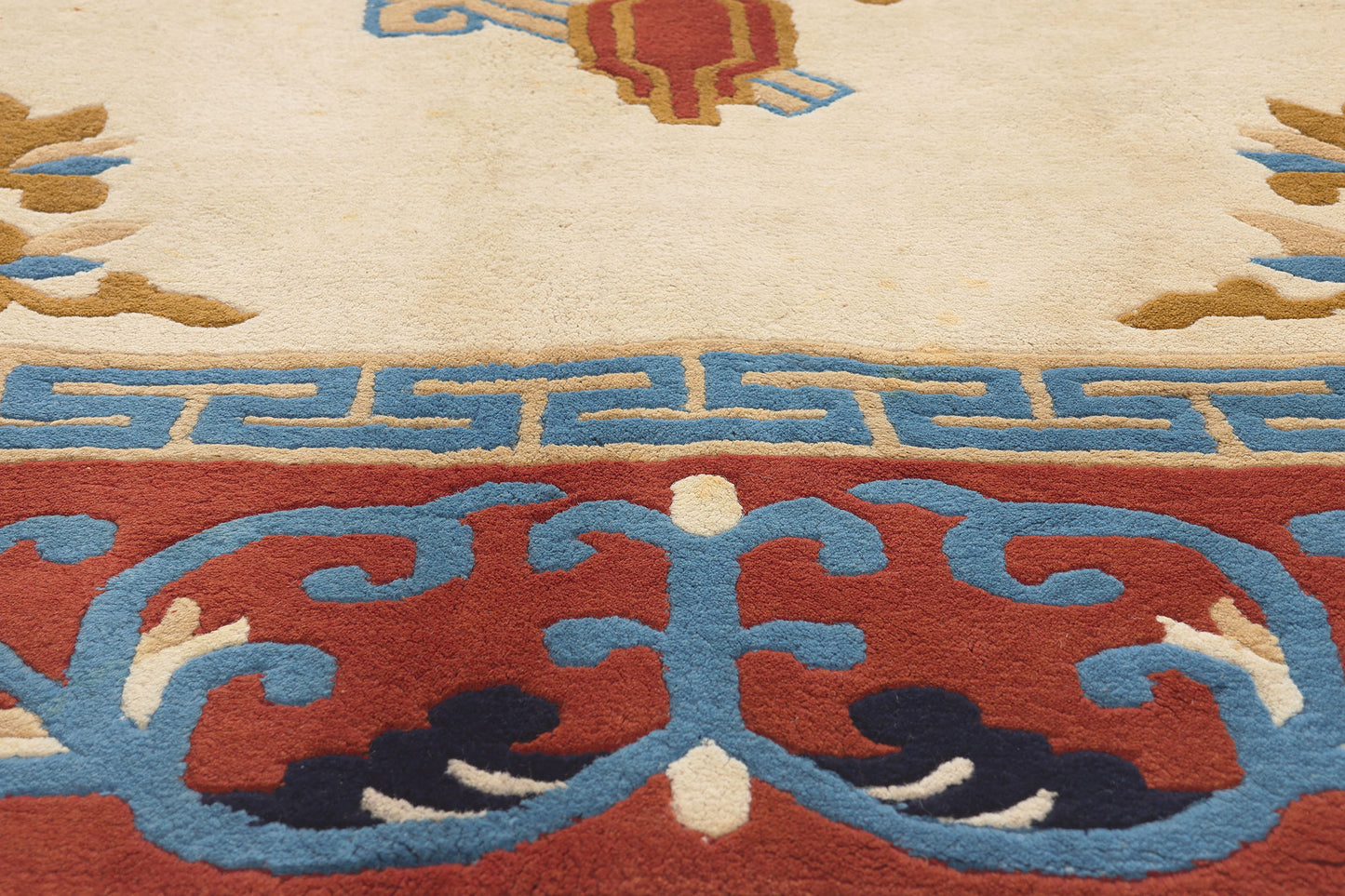 8 x 10 Vintage Chinese Art Deco Style Rug 74745
