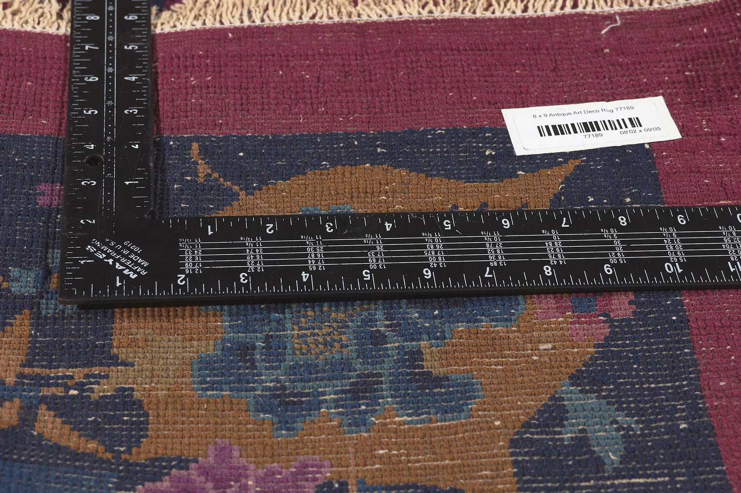 8 x 9 Antique Chinese Art Deco Rug 77189