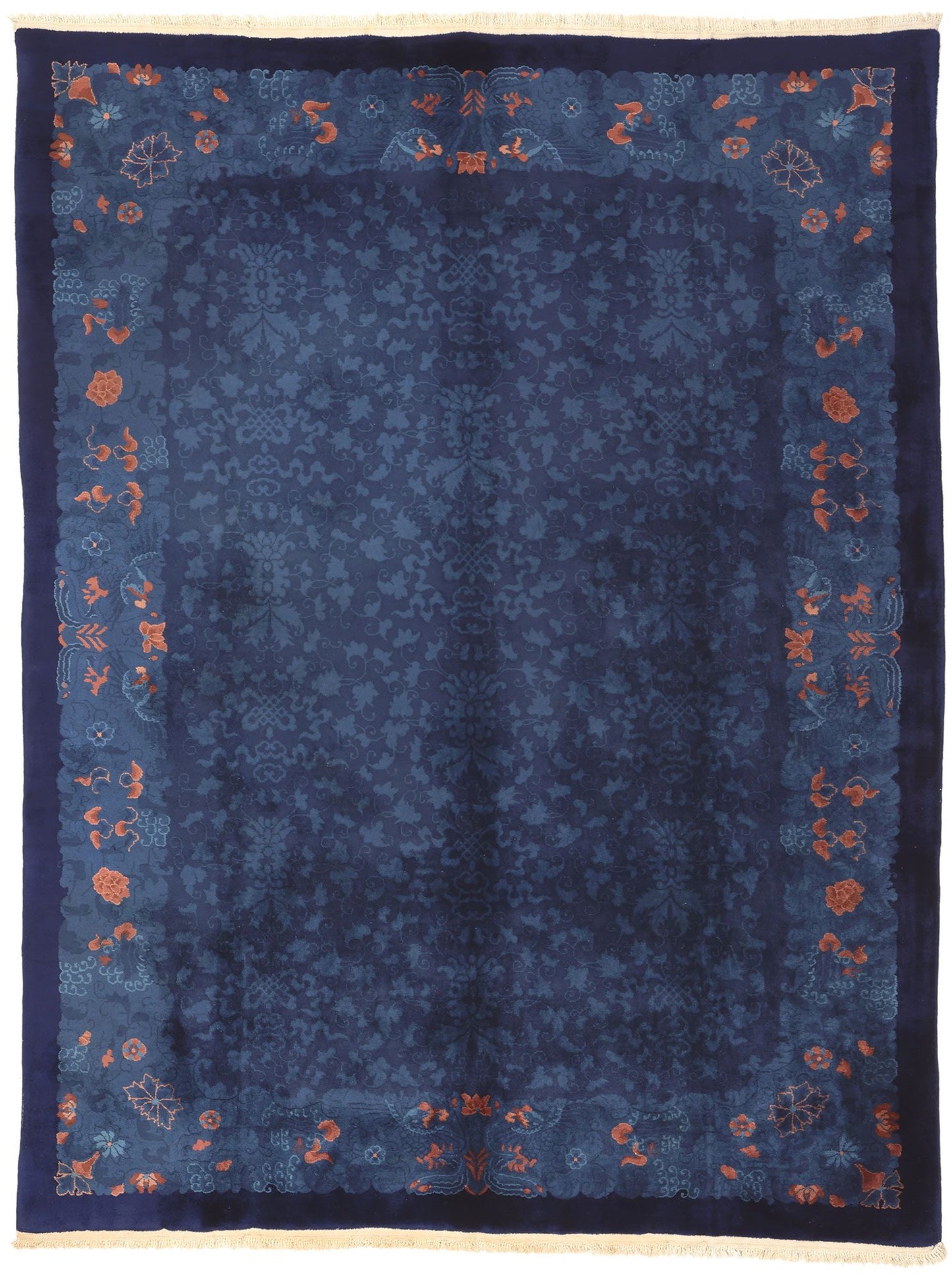 9 x 12 Antique Chinese Art Deco Rug 77196
