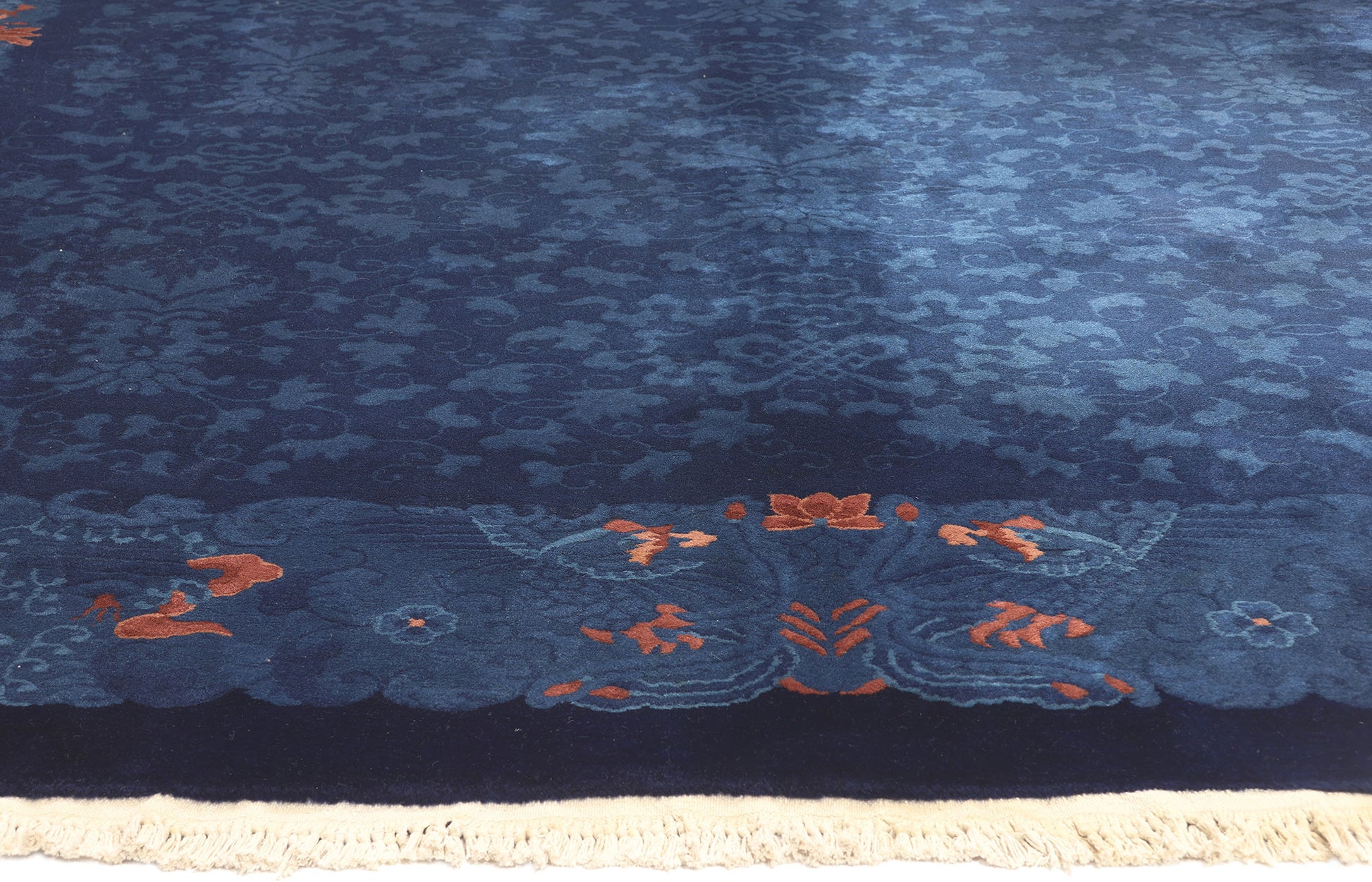 9 x 12 Antique Chinese Art Deco Rug 77196