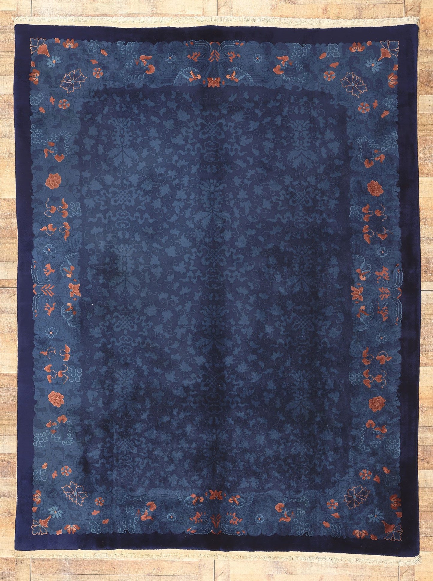 9 x 12 Antique Chinese Art Deco Rug 77196