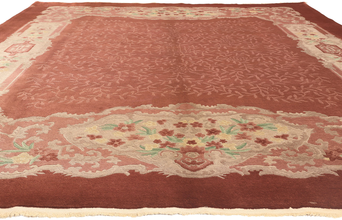 9 x 12 Antique Chinese Art Deco Rug 70603