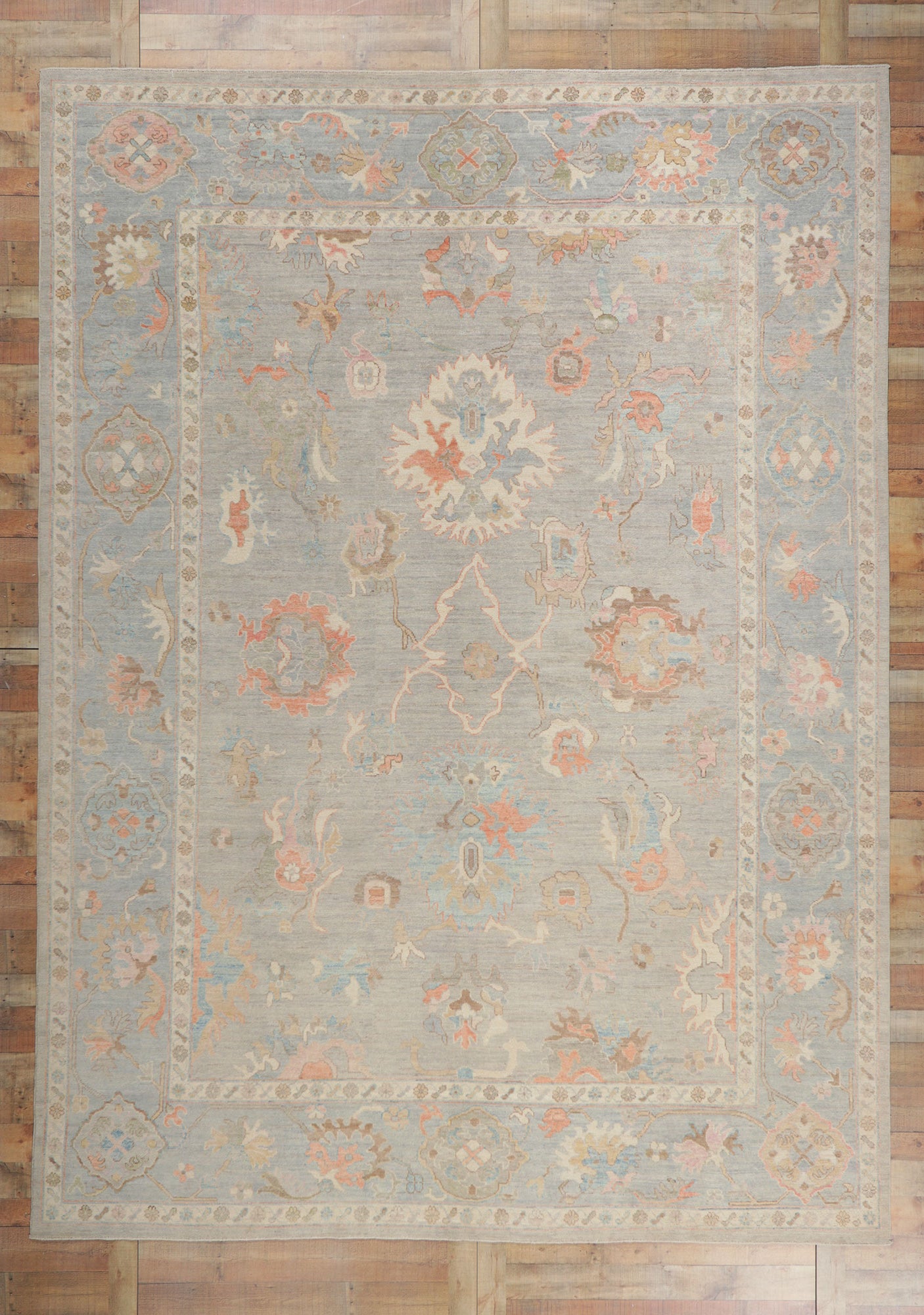 10 x 14 Modern Oushak Rug 80922