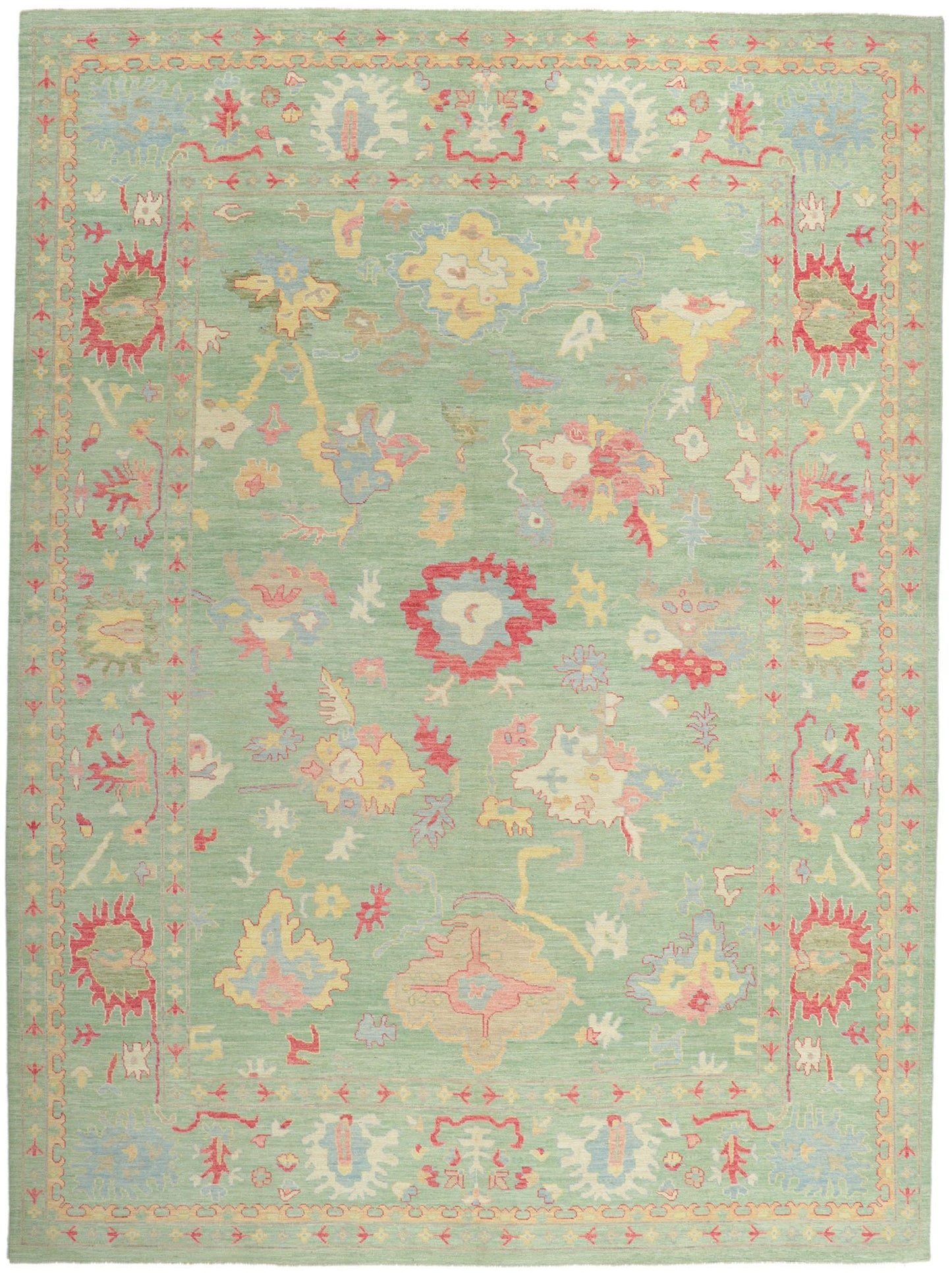 10 x 14 Colorful Oushak Rug 80924