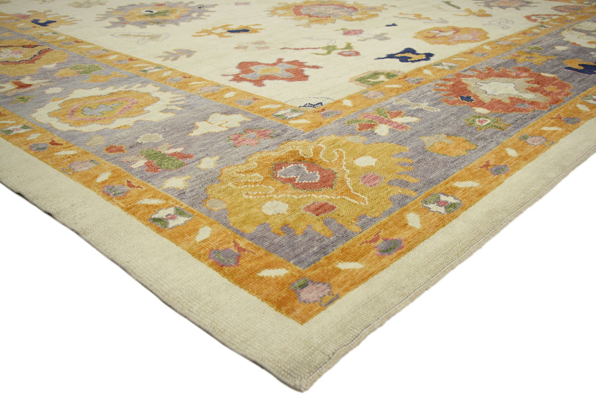 13 x 16 Colorful Turkish Oushak Rug 52379