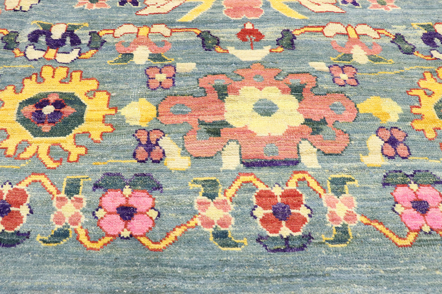14 x 19 Colorful Turkish Oushak Rug 60751