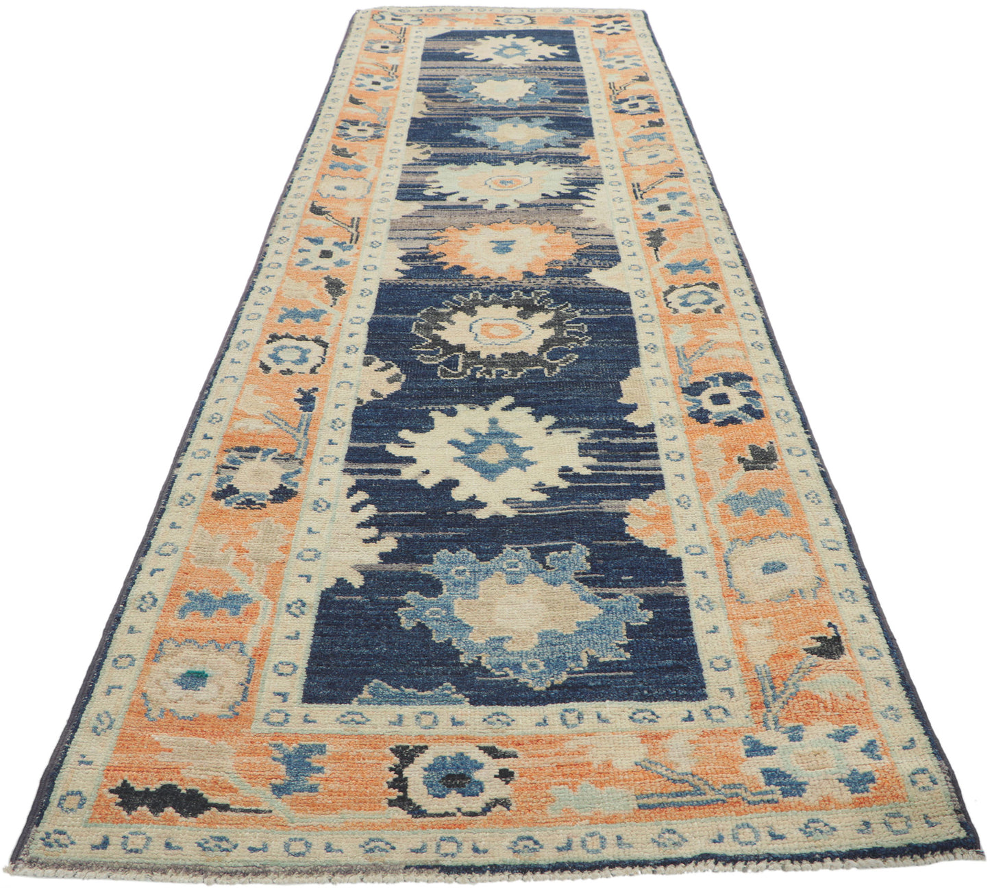 2 x 9 Colorful Oushak Runner 80830