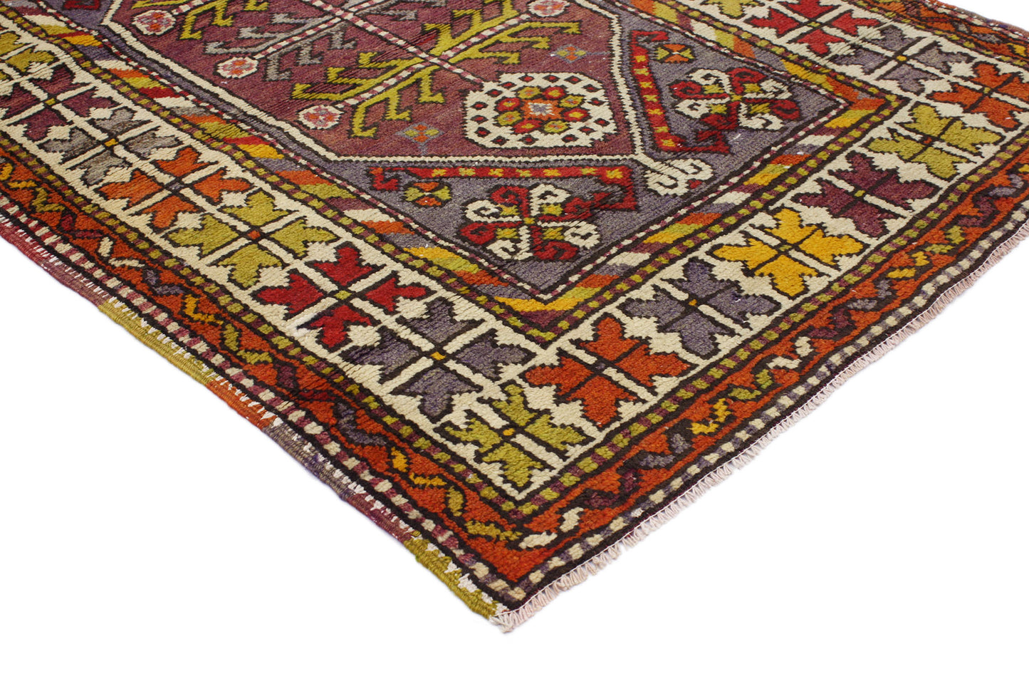 3 x 4 Vintage Turkish Oushak Rug 51762