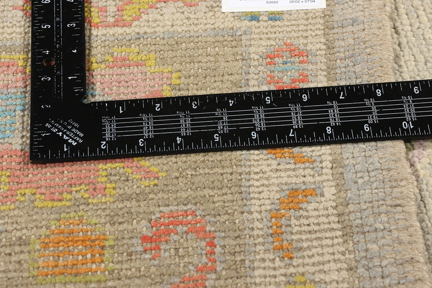 5 x 7 Colorful Turkish Oushak Rug 53593