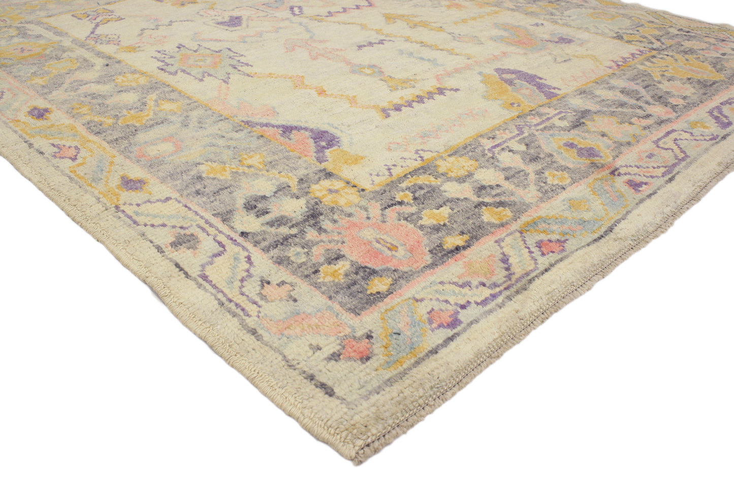 6 x 7 Colorful Turkish Oushak Rug 52160